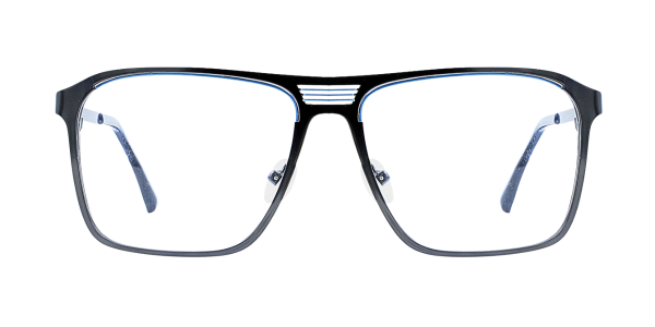 Full Rim Double Bridge Rectangle Classic Eyeglasses