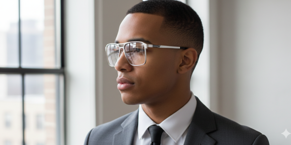 Full Rim Double Bridge Rectangle Classic Eyeglasses