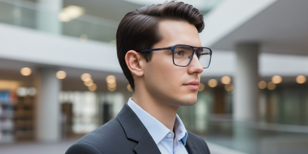 Full Rim Double Bridge Rectangle Classic Eyeglasses