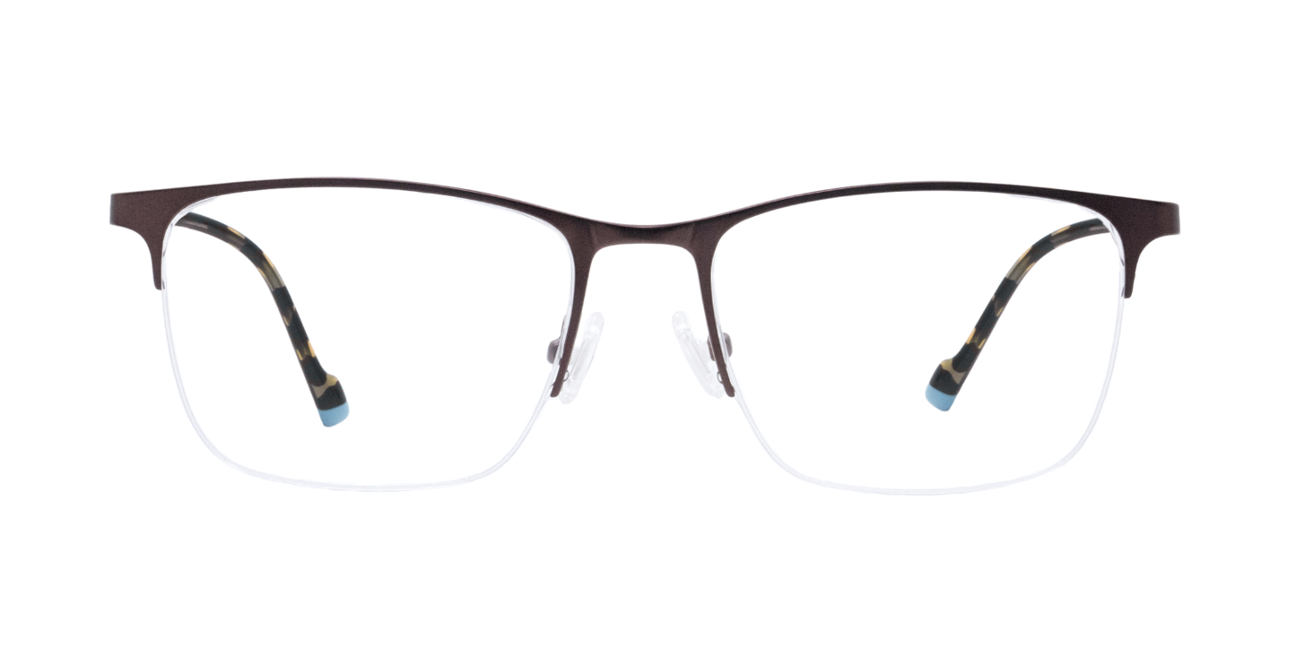 Half Rim Rectangle Classic Eyeglasses