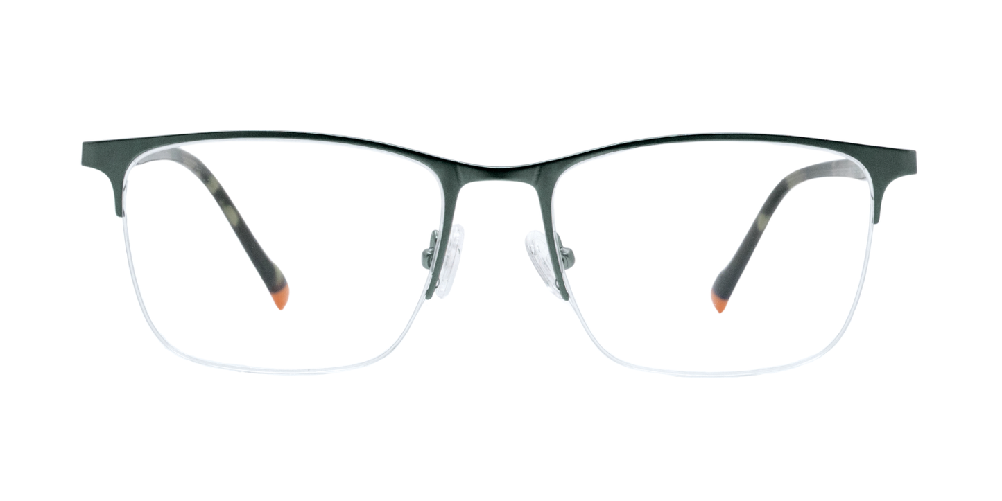 Half Rim Rectangle Classic Eyeglasses