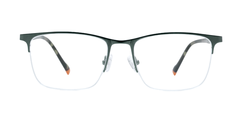 Half Rim Rectangle Classic Eyeglasses