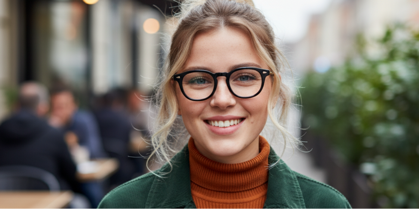 Full Rim Round Premium Eyeglasses