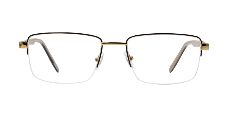 Half Rim Rectangle Classic Eyeglasses