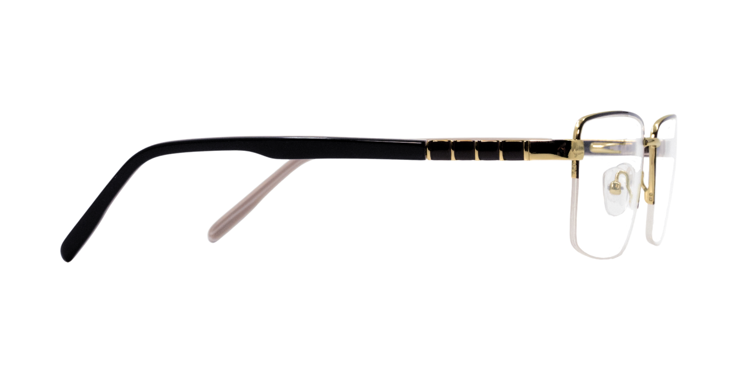 Half Rim Rectangle Classic Eyeglasses