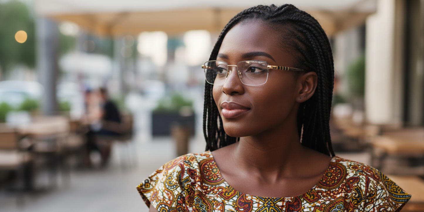 Half Rim Rectangle Classic Eyeglasses