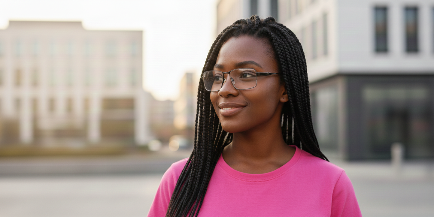 Half Rim Rectangle Classic Eyeglasses