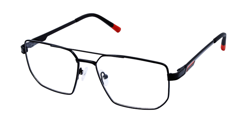 Full Rim Double Bridge Rectangle Classic Eyeglasses