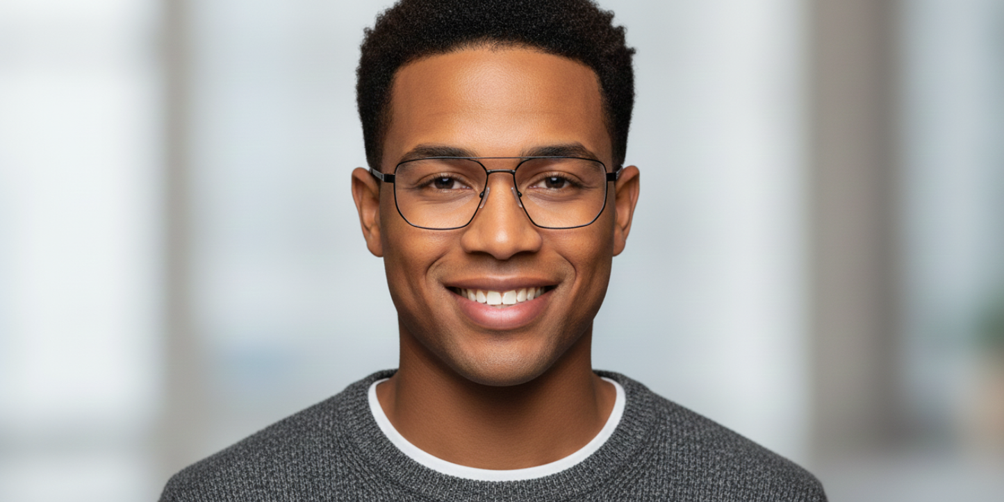 Full Rim Double Bridge Rectangle Classic Eyeglasses