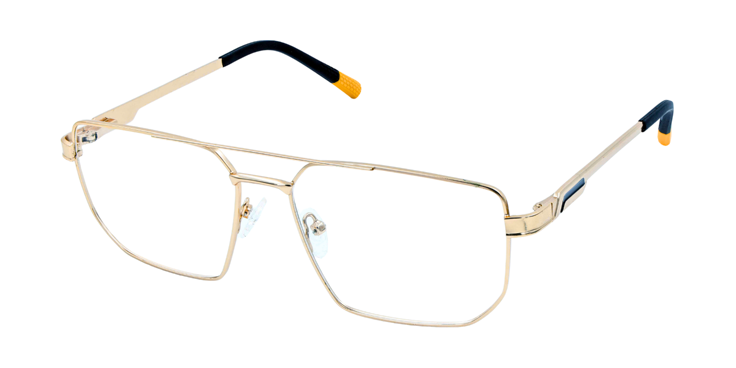 Full Rim Double Bridge Rectangle Classic Eyeglasses