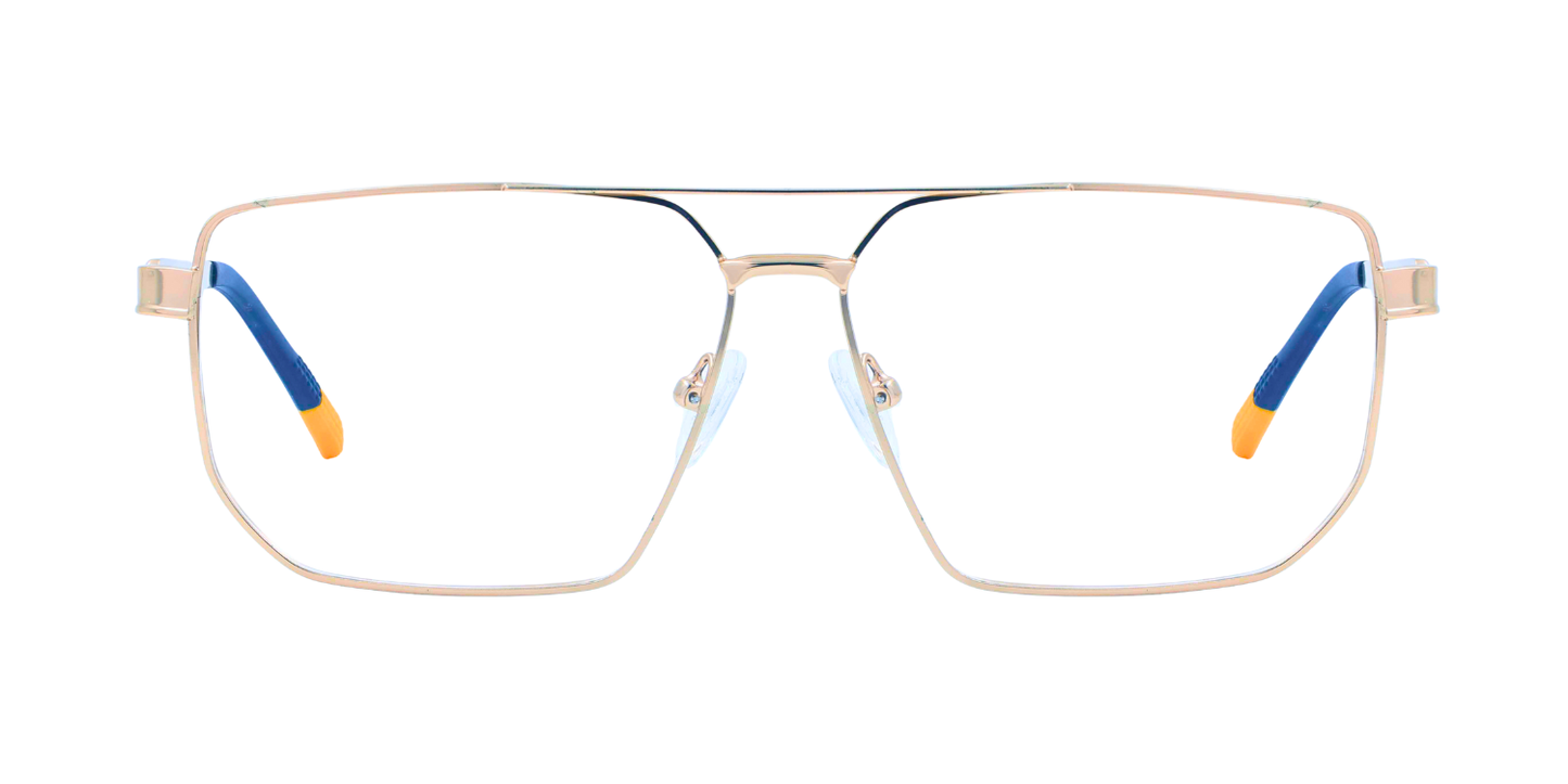 Full Rim Double Bridge Rectangle Classic Eyeglasses