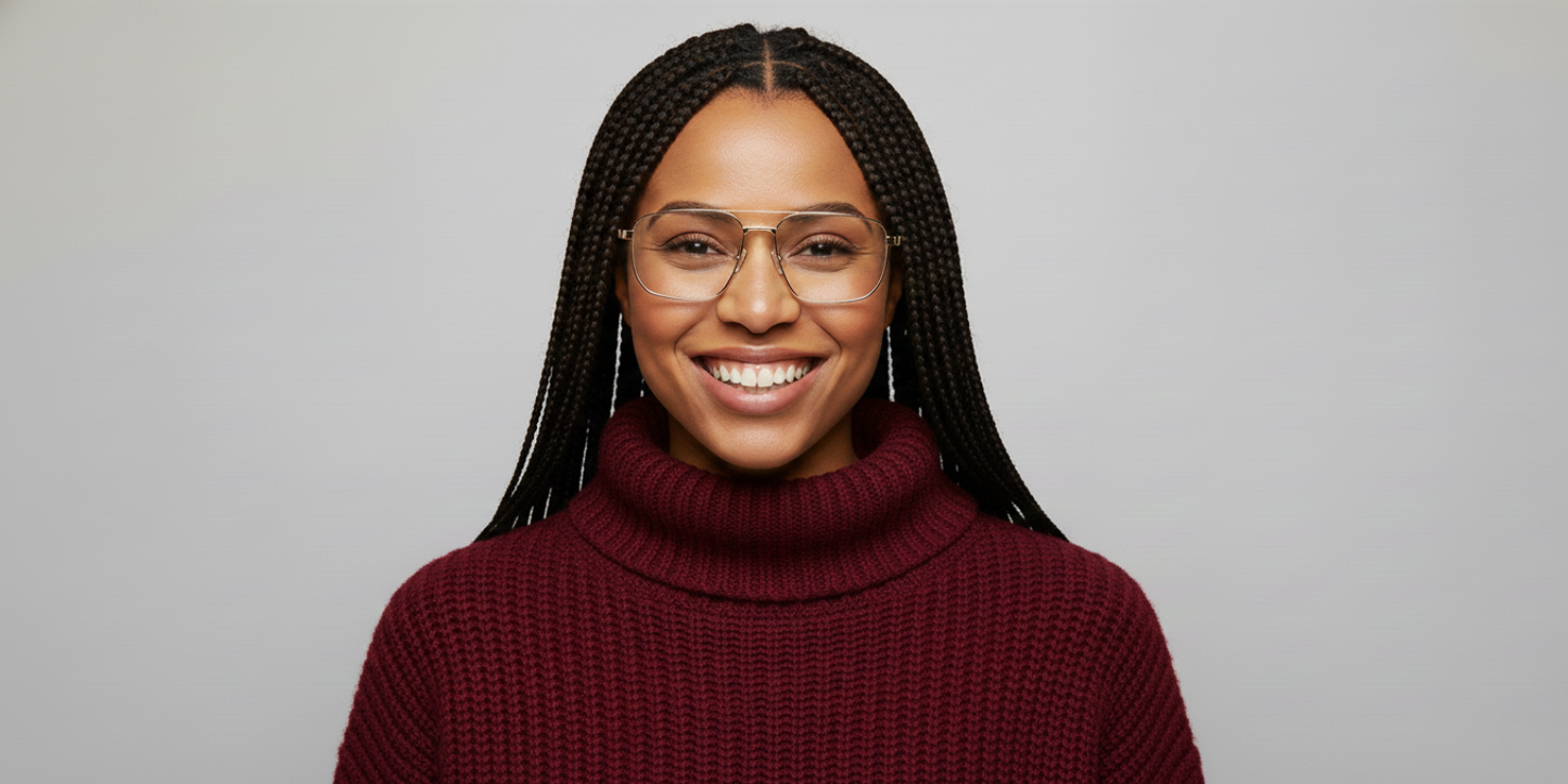 Full Rim Double Bridge Rectangle Classic Eyeglasses