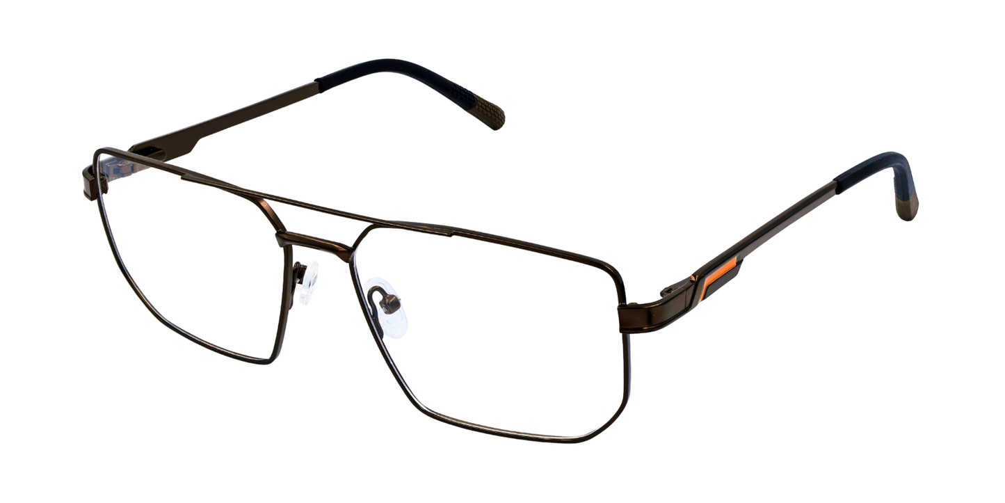 Full Rim Double Bridge Rectangle Classic Eyeglasses