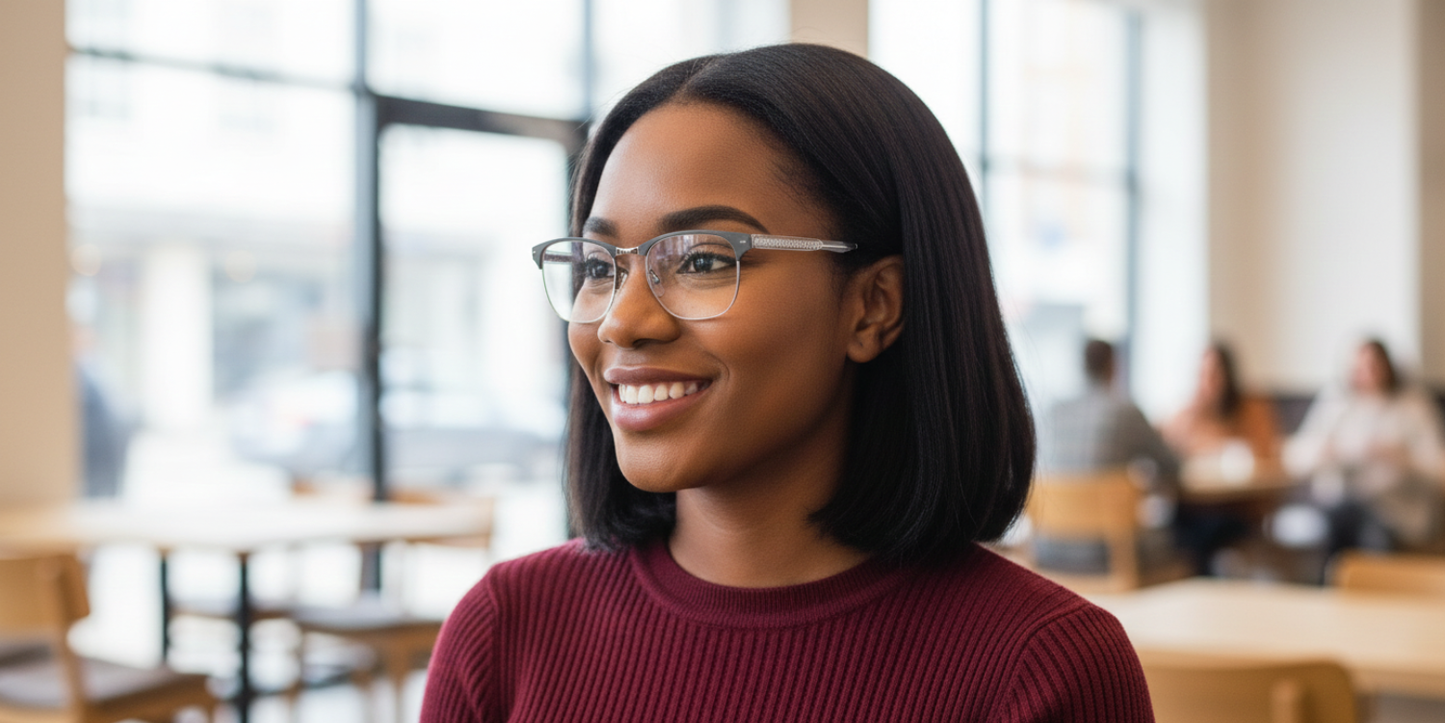 Half Rim Round Classic Eyeglasses