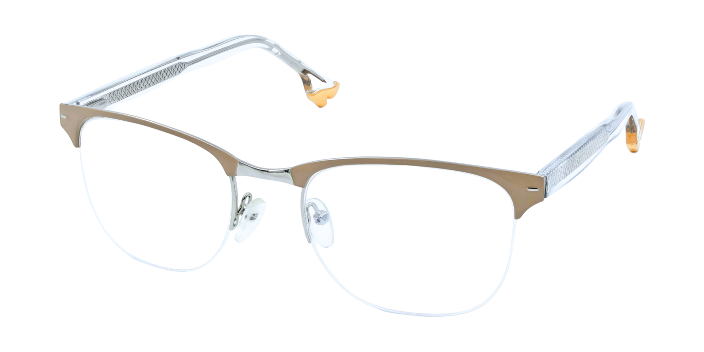 Half Rim Round Classic Eyeglasses