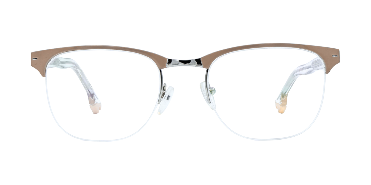 Half Rim Round Classic Eyeglasses