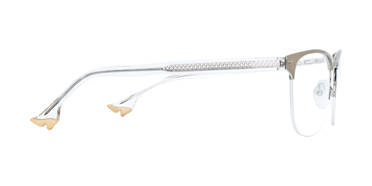 Half Rim Round Classic Eyeglasses