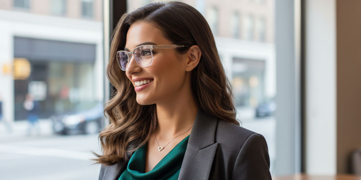 Half Rim Round Classic Eyeglasses