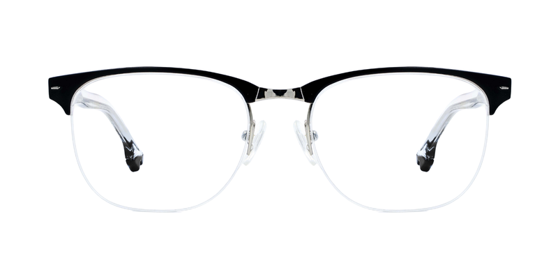 Half Rim Round Classic Eyeglasses