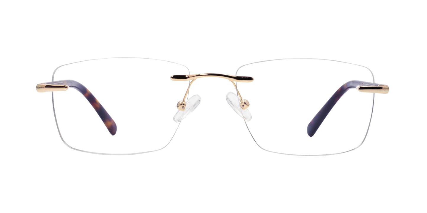 Rimless Rectangle Premium Eyeglasses