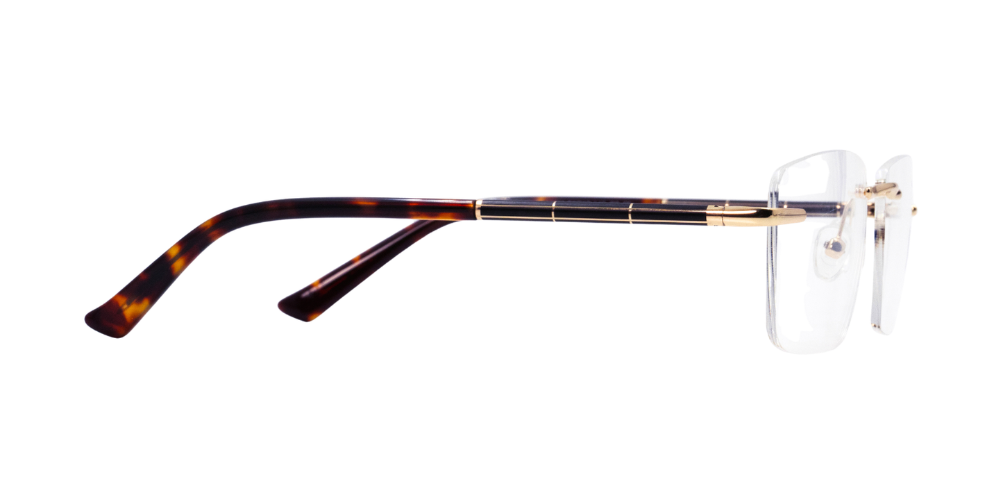Rimless Rectangle Premium Eyeglasses