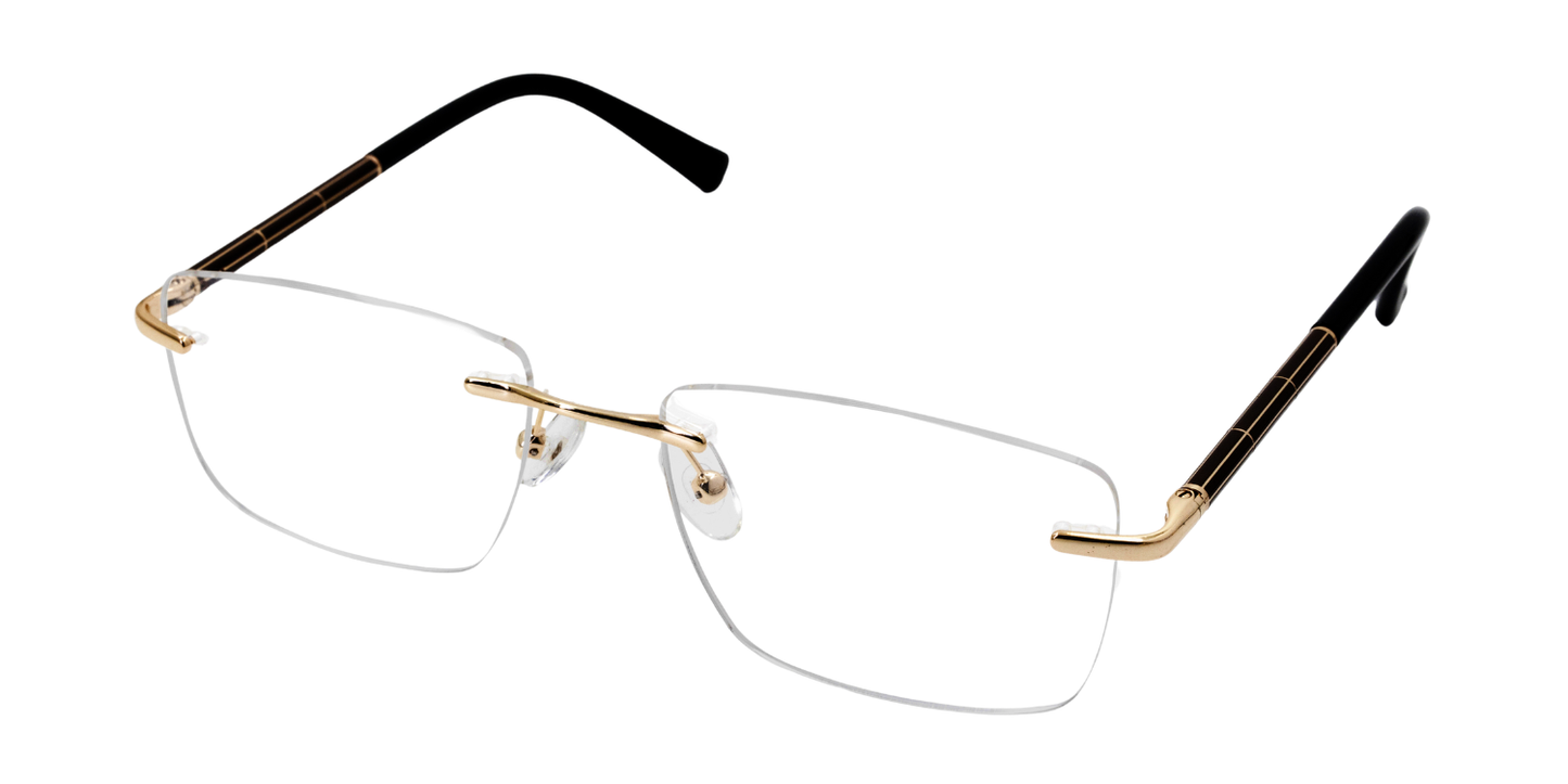 Rimless Rectangle Premium Eyeglasses