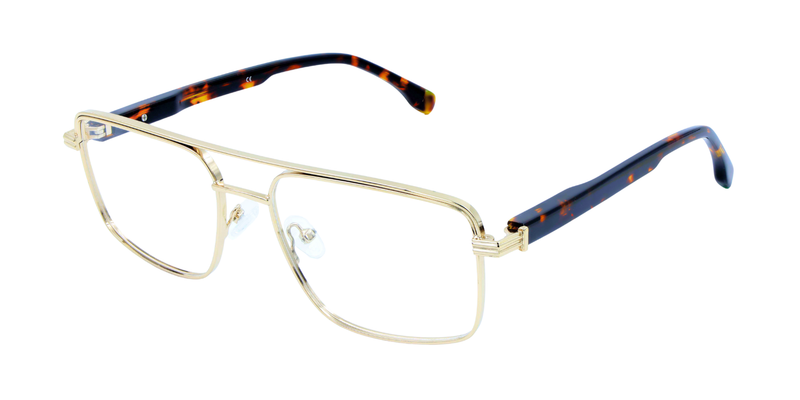 Full Rim Double Bridge Rectangle Classic Eyeglasses