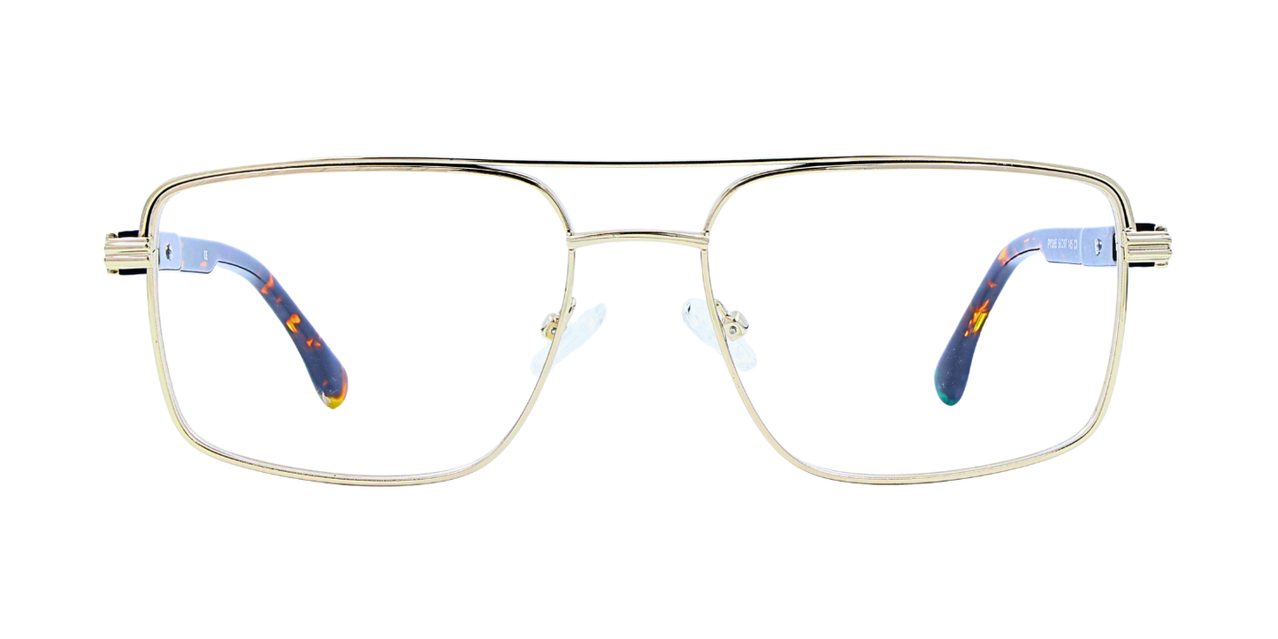 Full Rim Double Bridge Rectangle Classic Eyeglasses