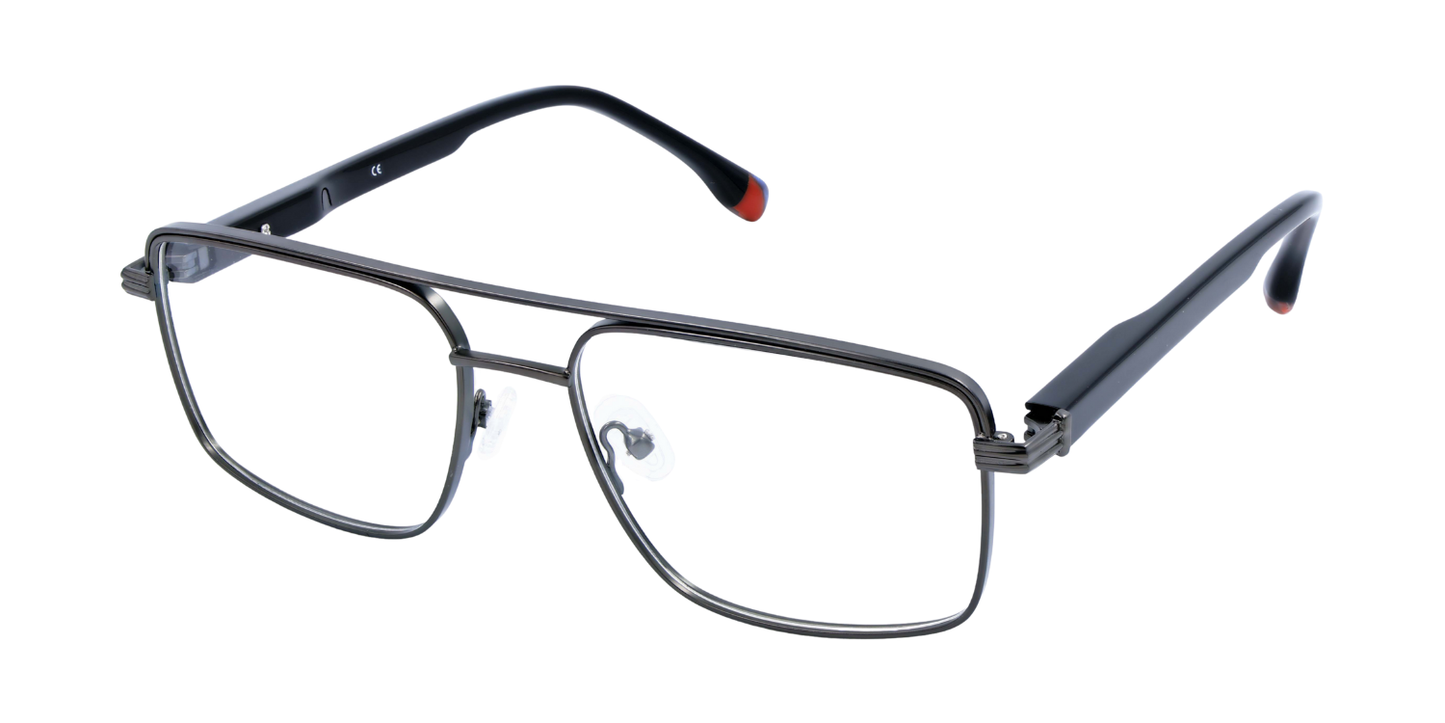 Full Rim Double Bridge Rectangle Classic Eyeglasses