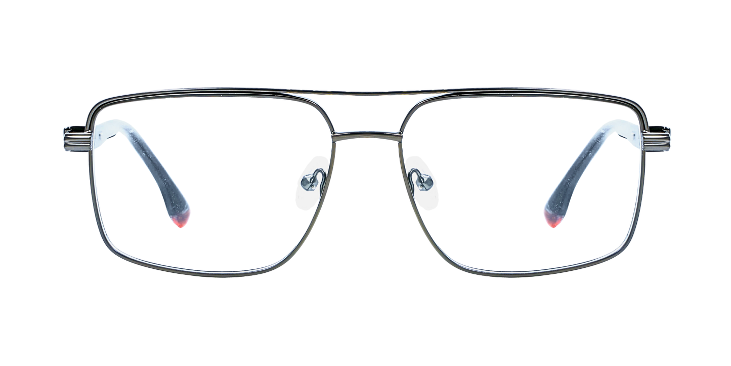 Full Rim Double Bridge Rectangle Classic Eyeglasses