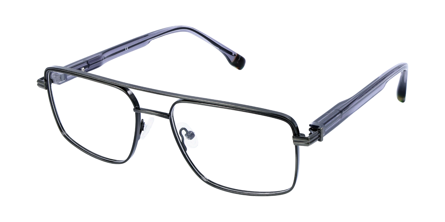 Full Rim Double Bridge Rectangle Classic Eyeglasses