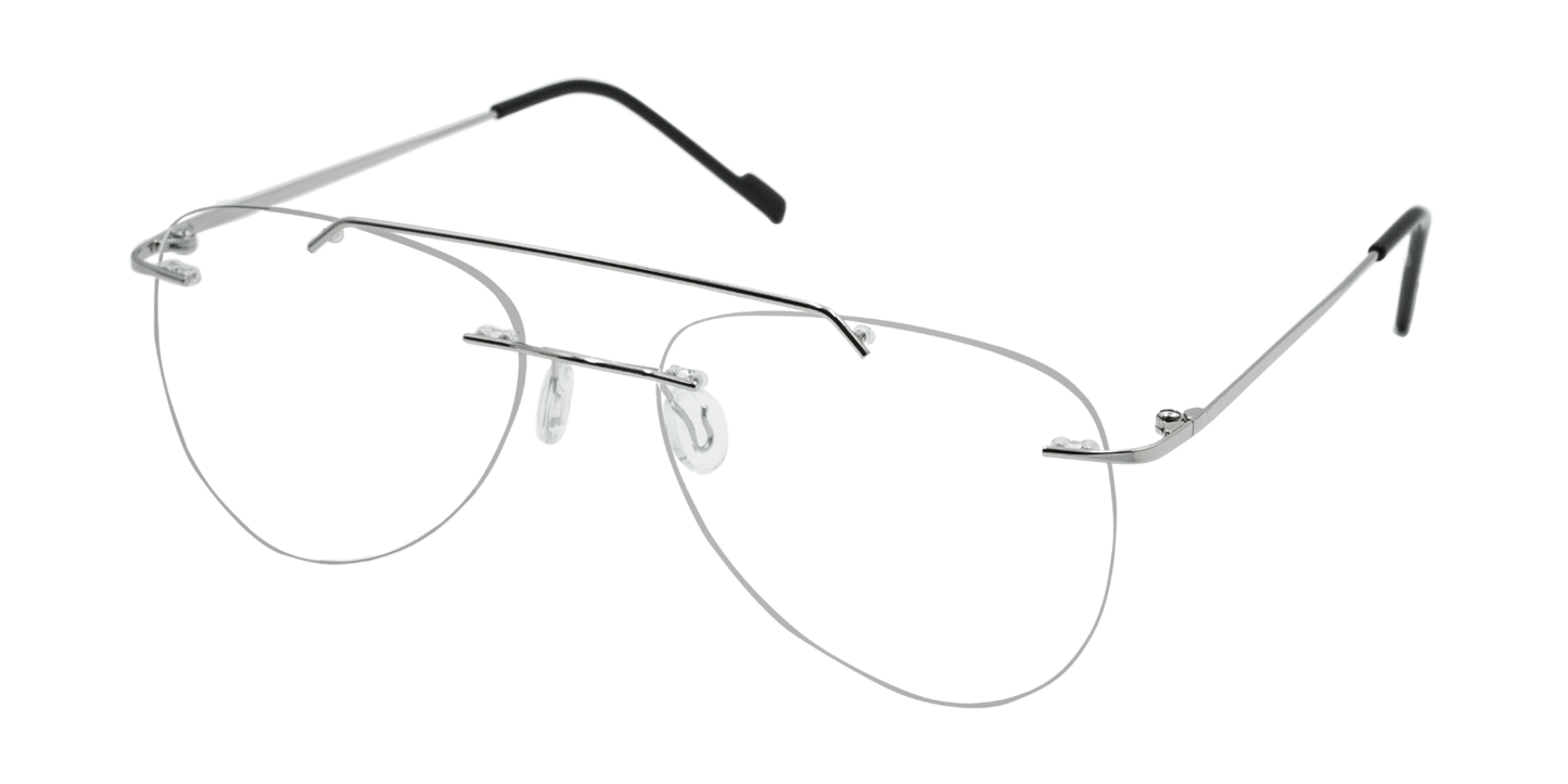 Rimless Aviator Classic Eyeglasses
