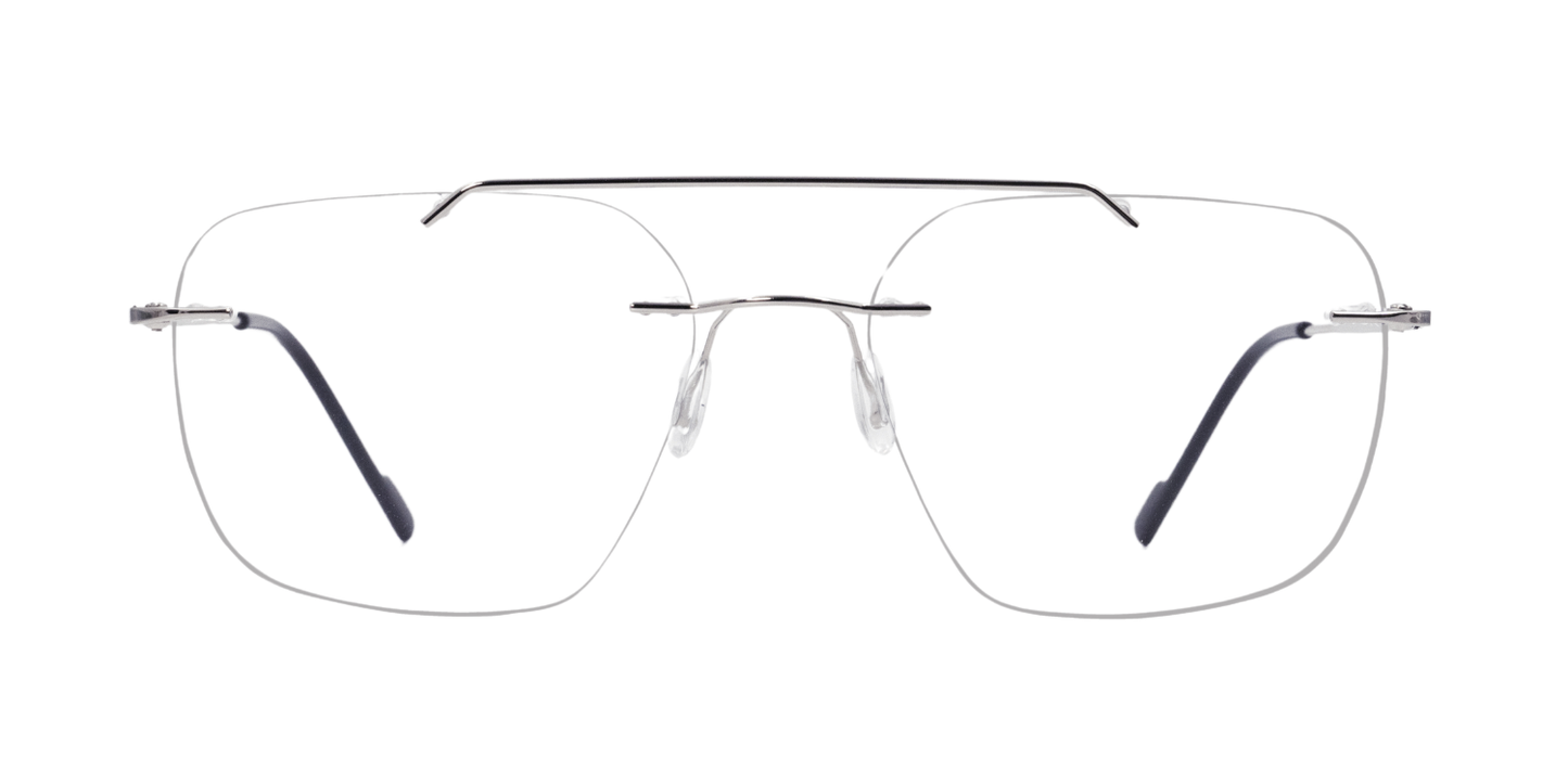 Rimless Rectangle Classic Eyeglasses