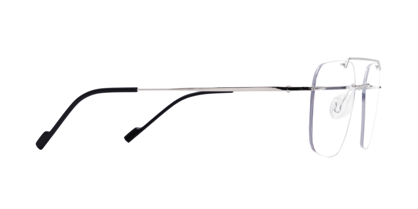 Rimless Rectangle Classic Eyeglasses