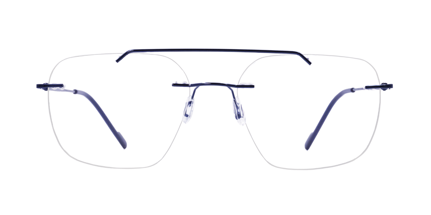 Rimless Rectangle Classic Eyeglasses