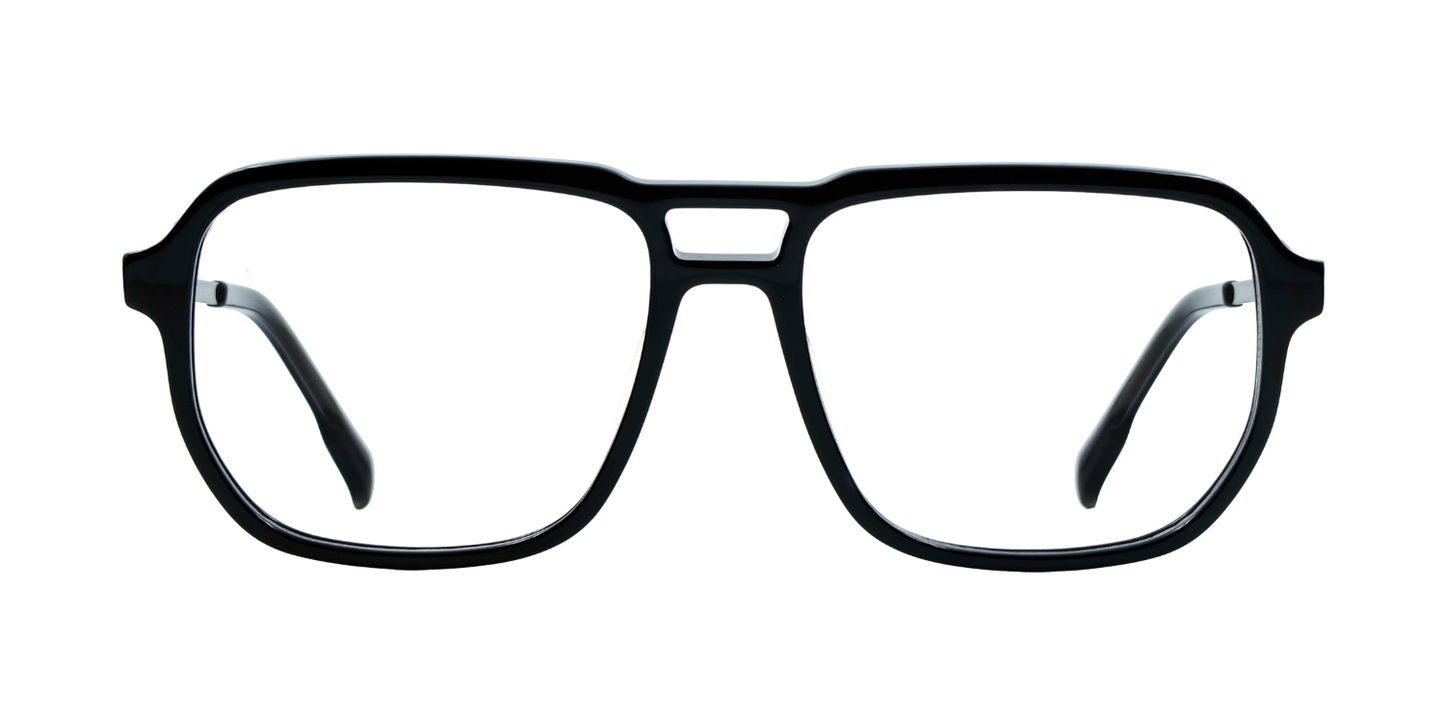 Full Rim Double Bridge Square Classic Eyeglasses