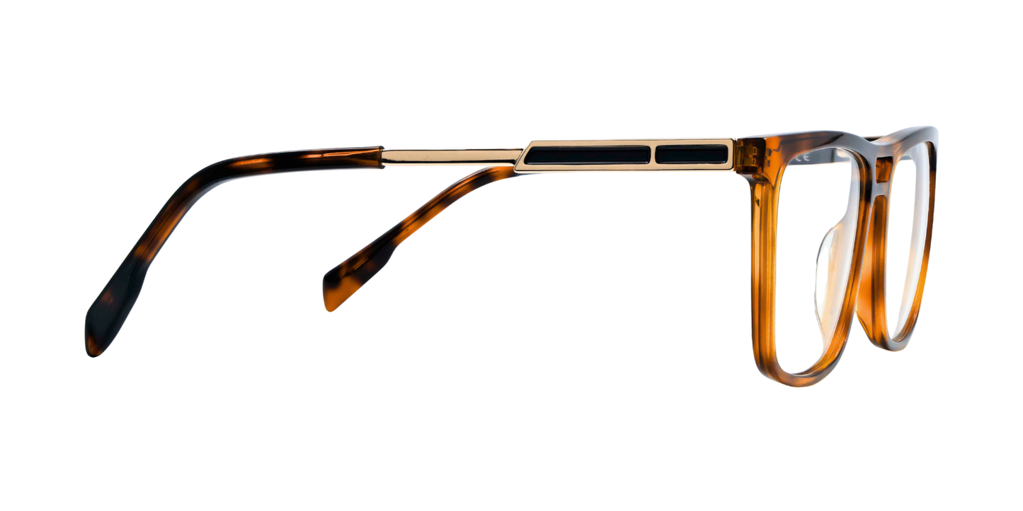 Full Rim Double Bridge Square Classic Eyeglasses