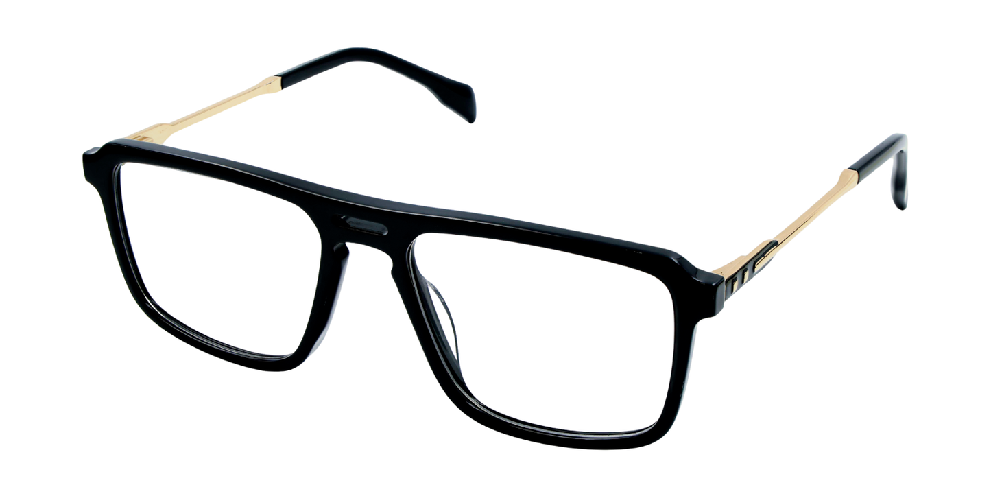 Full Rim Double Bridge Rectangle Classic Eyeglasses