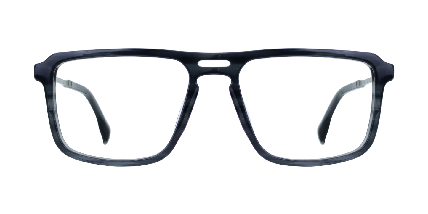 Full Rim Double Bridge Rectangle Classic Eyeglasses