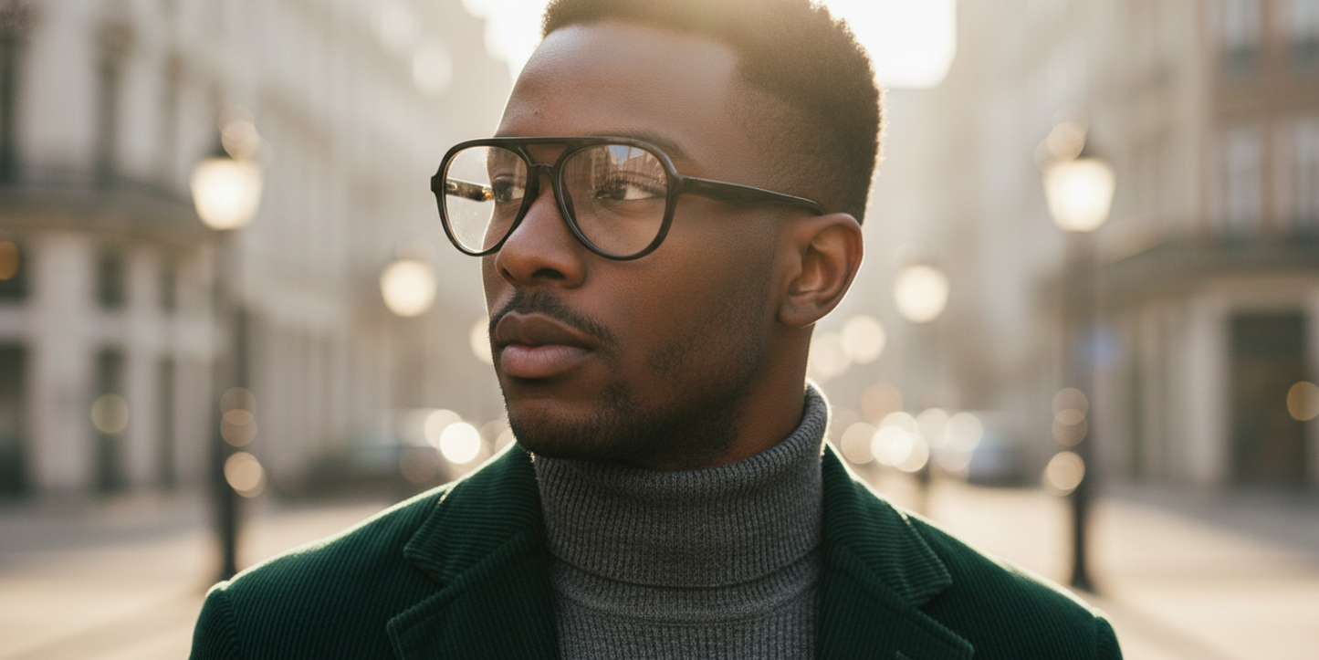 Full Rim Double Bridge Aviator Classic Eyeglasses