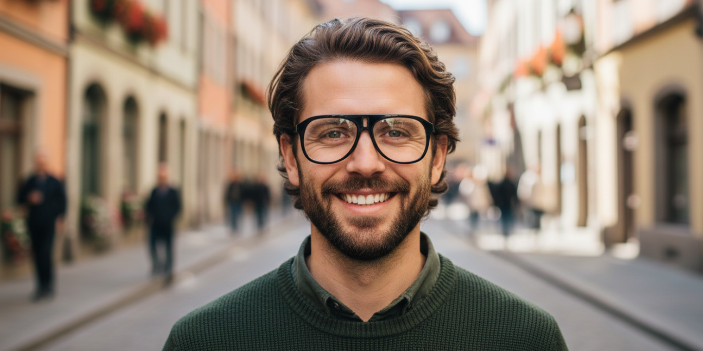 Full Rim Double Bridge Aviator Classic Eyeglasses