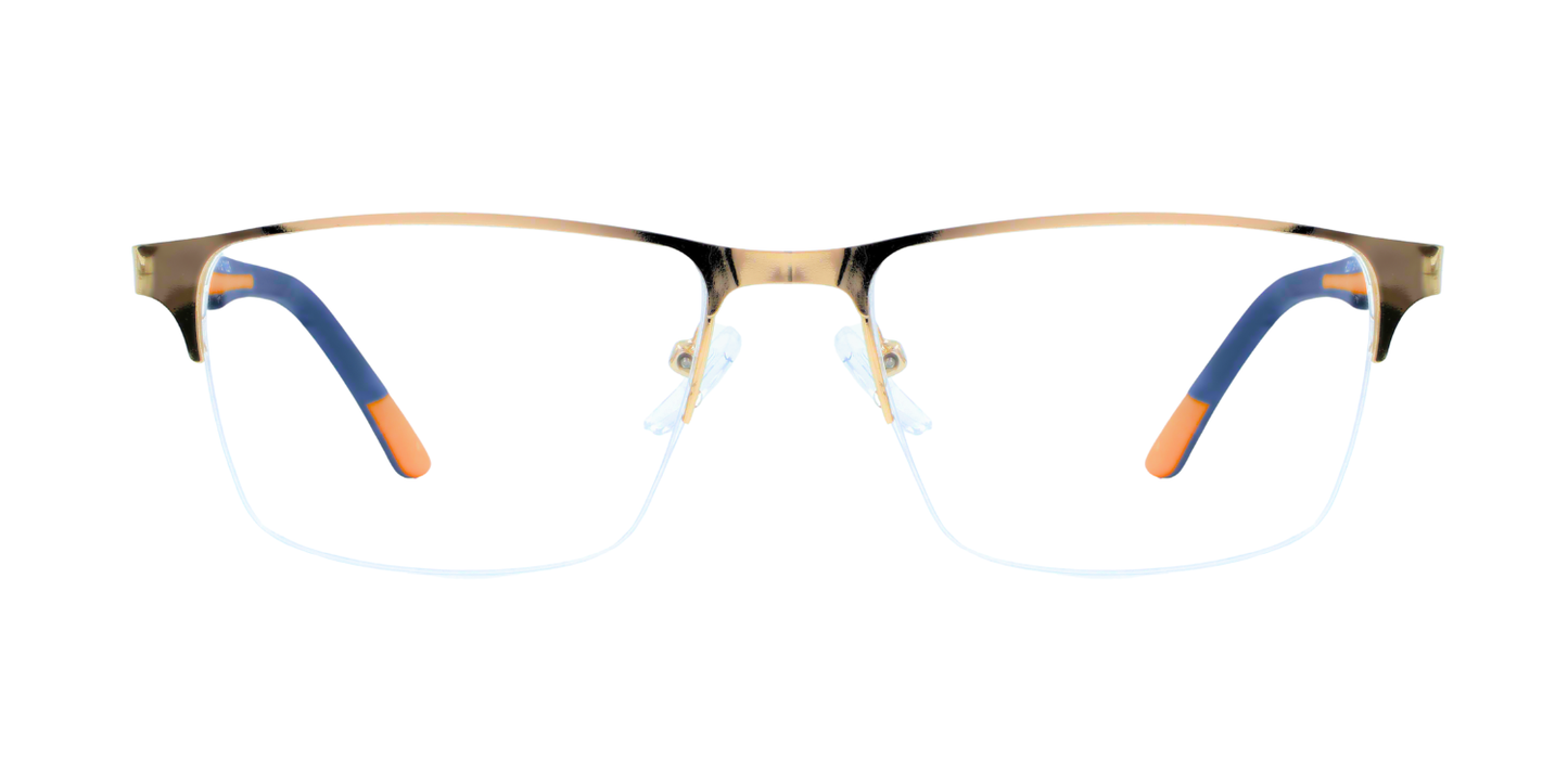 Half Rim Rectangle Classic Eyeglasses