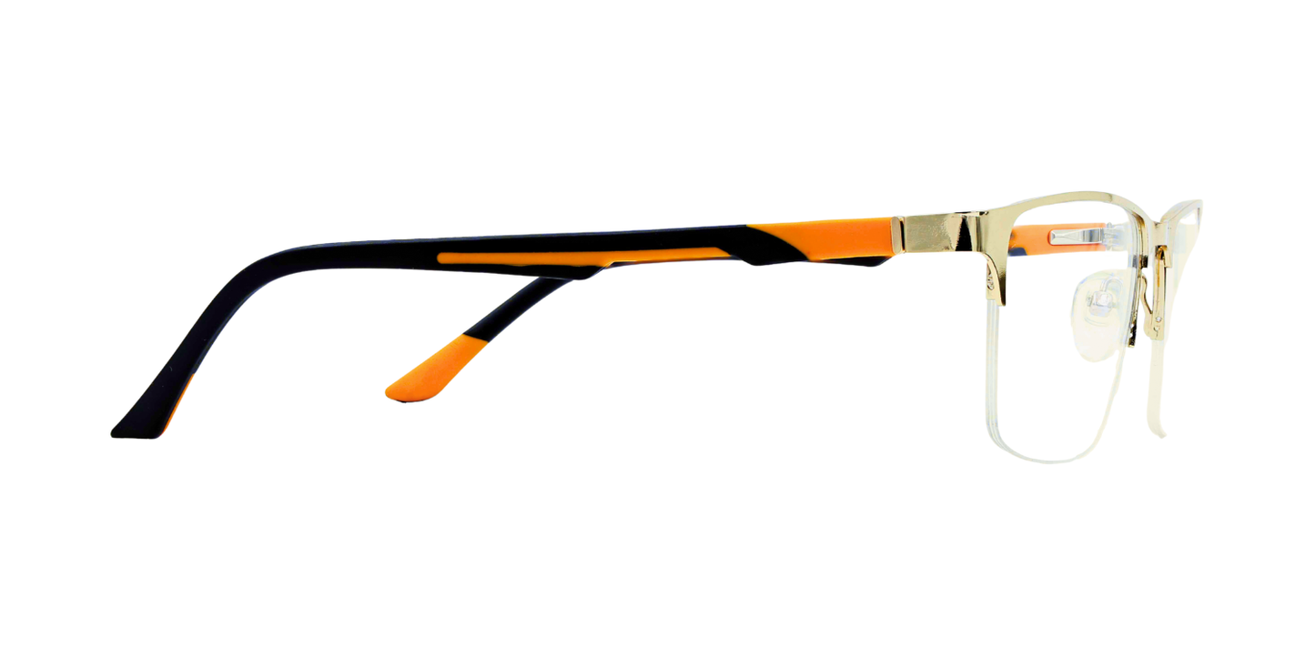 Half Rim Rectangle Classic Eyeglasses