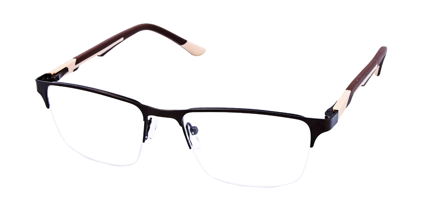 Half Rim Rectangle Classic Eyeglasses