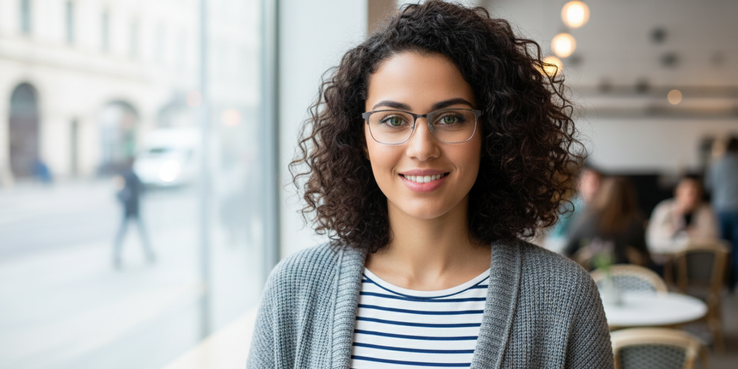 Half Rim Rectangle Classic Eyeglasses