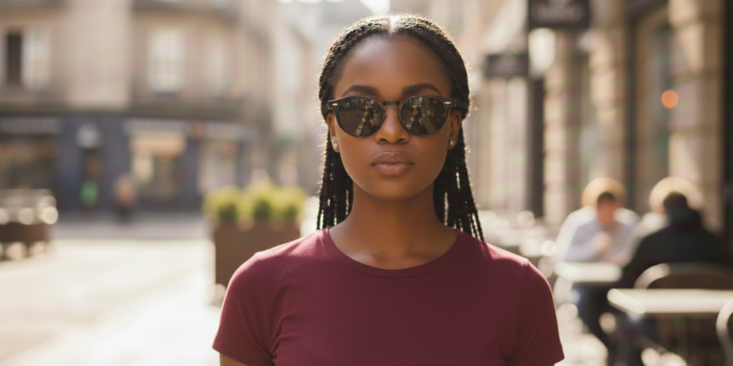 Full Rim Round Fashionista Classic Sunglasses