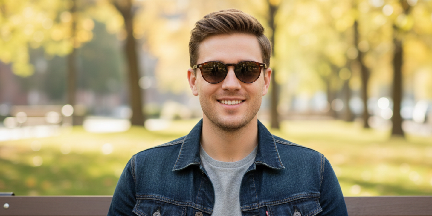 Full Rim Round Fashionista Classic Sunglasses