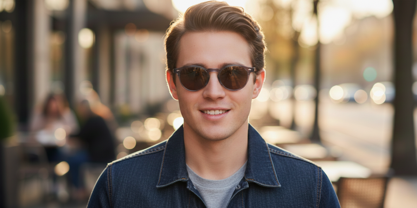 Full Rim Round Fashionista Classic Sunglasses