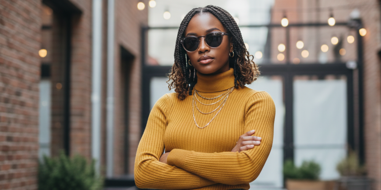 Full Rim Round Fashionista Classic Sunglasses